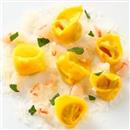 Tortelli di trippa e gamberi